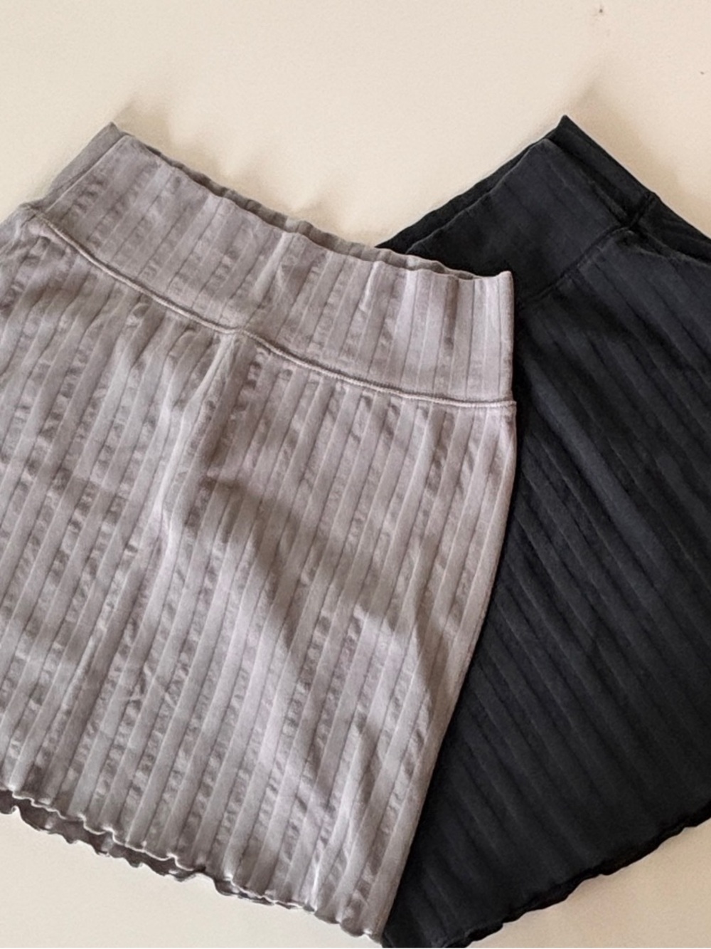 NWOT Bundle of 2. Offline by Aerie- Gray + Black Athletic Skirts